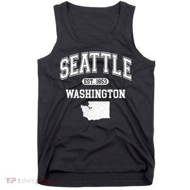 Seattle Washington Est 1853 Varsity Tank Top
