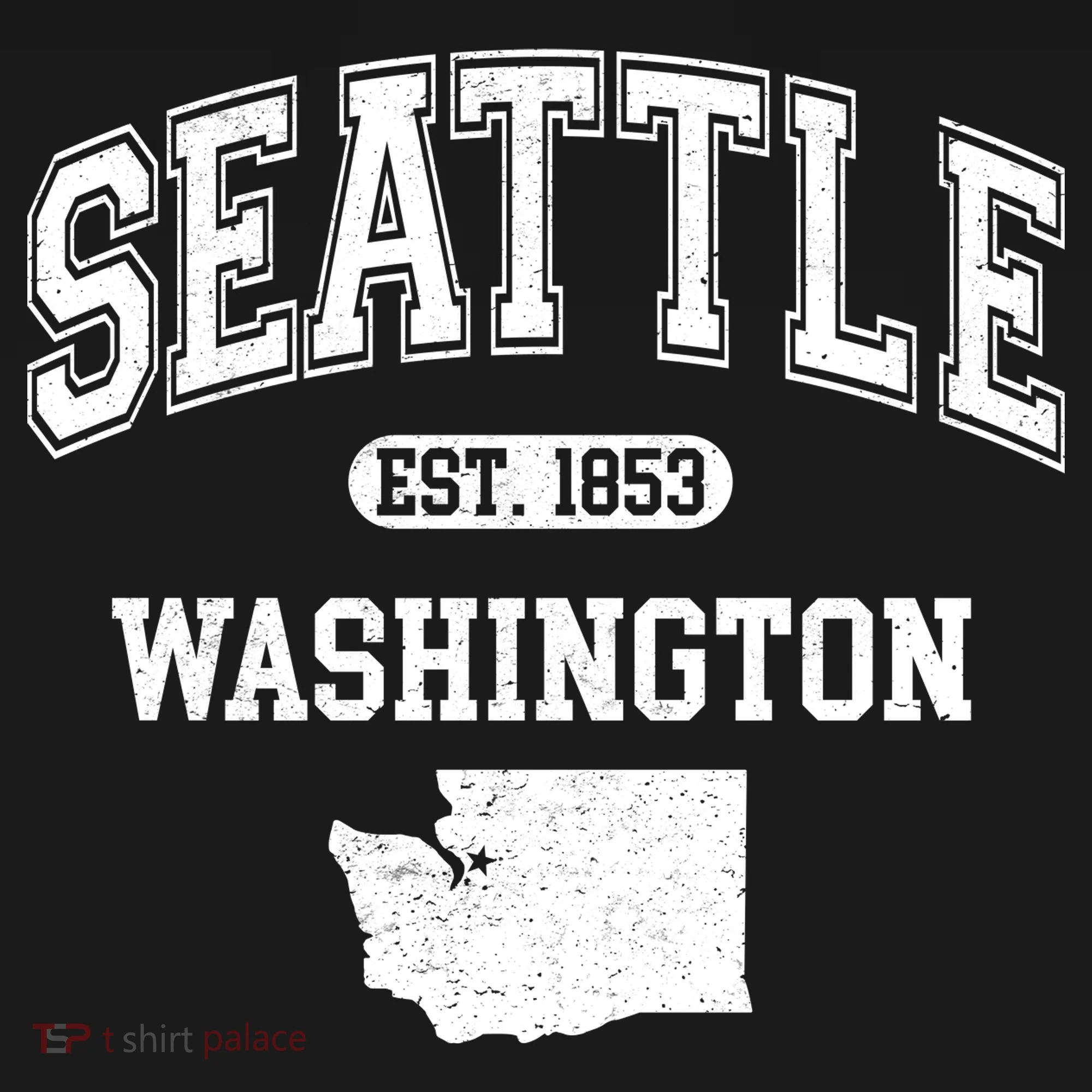 Seattle Washington Est 1853 Varsity Tank Top