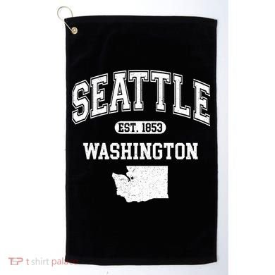 Seattle Washington Est 1853 Varsity Golf Towel