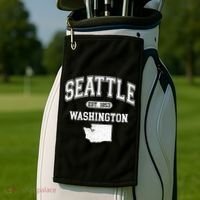 Seattle Washington Est 1853 Varsity Golf Towel thumb 2