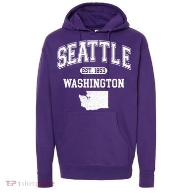 Seattle Washington Est 1853 Varsity Hoodie