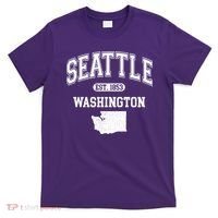 Seattle Washington Est 1853 Varsity T-Shirt thumb 0