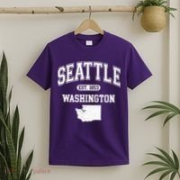 Seattle Washington Est 1853 Varsity T-Shirt thumb 2