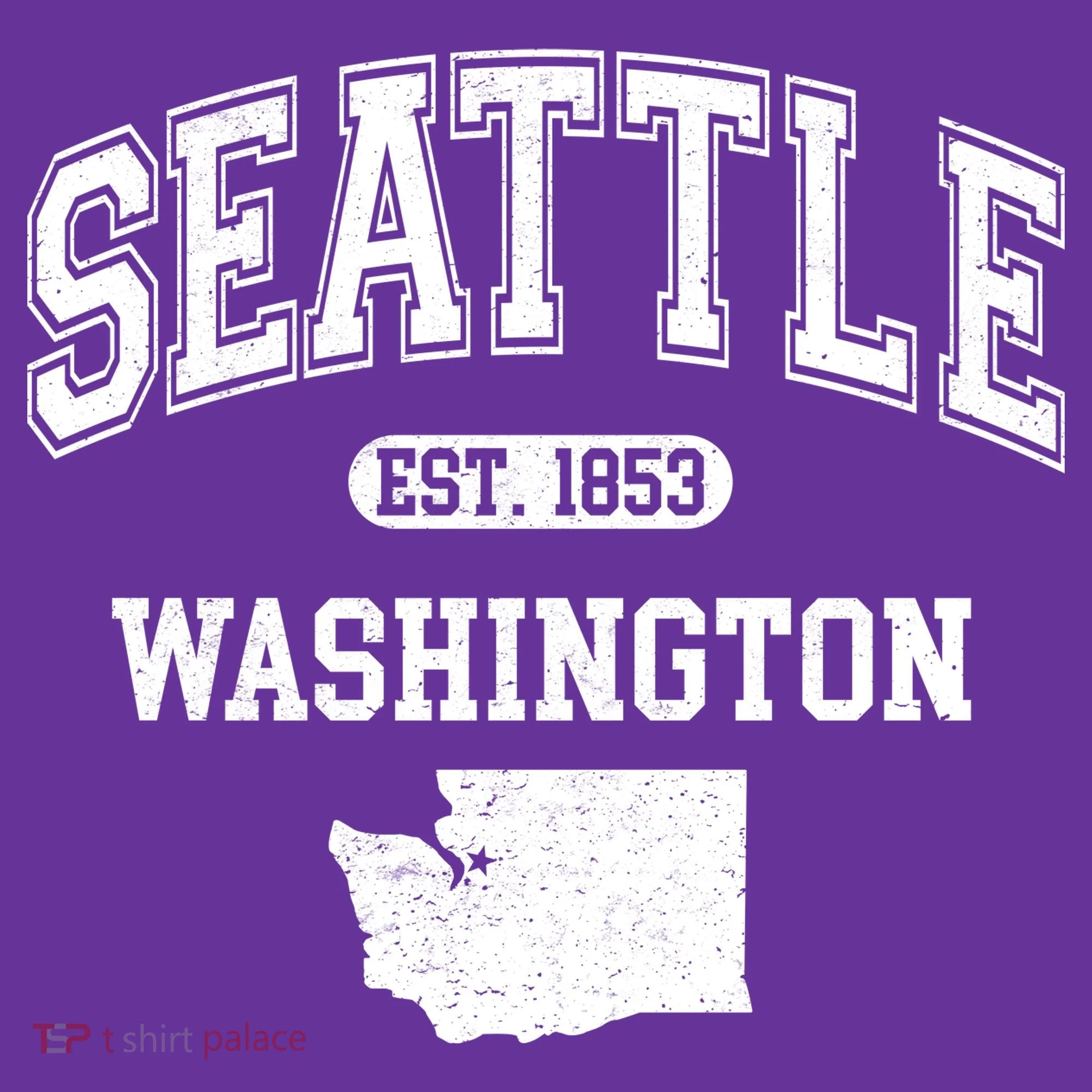 Seattle Washington Est 1853 Varsity Button