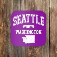 Seattle Washington Est 1853 Varsity Coaster thumb 0