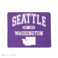 Seattle Washington Est 1853 Varsity Mousepad thumb 0