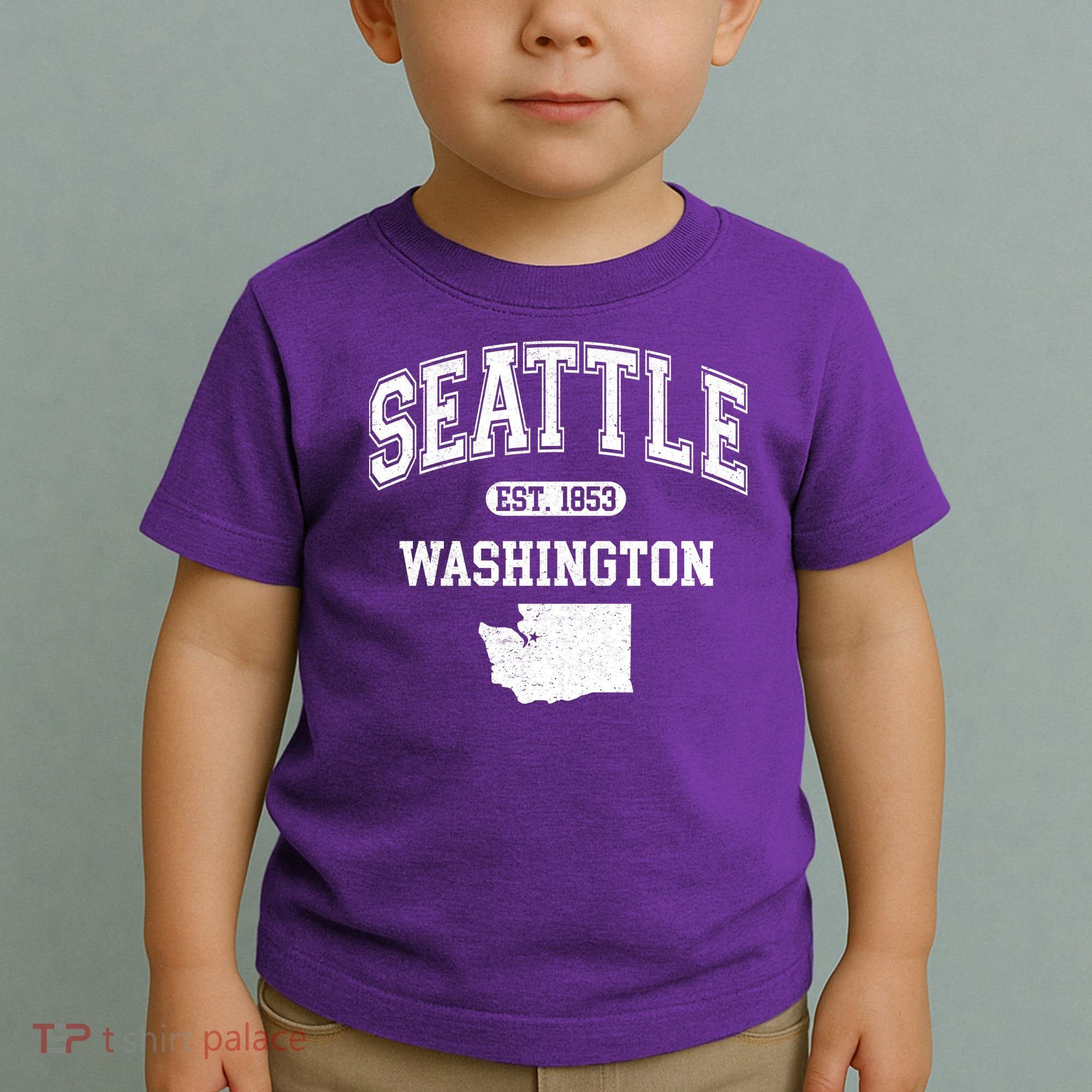 Seattle Washington Est 1853 Varsity Toddler T-Shirt
