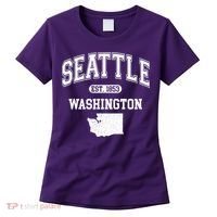 Seattle Washington Est 1853 Varsity Women's T-Shirt thumb 0