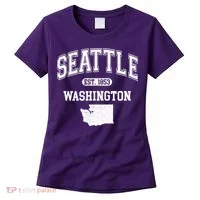 Seattle Washington Est 1853 Varsity Women's T-Shirt thumb 0