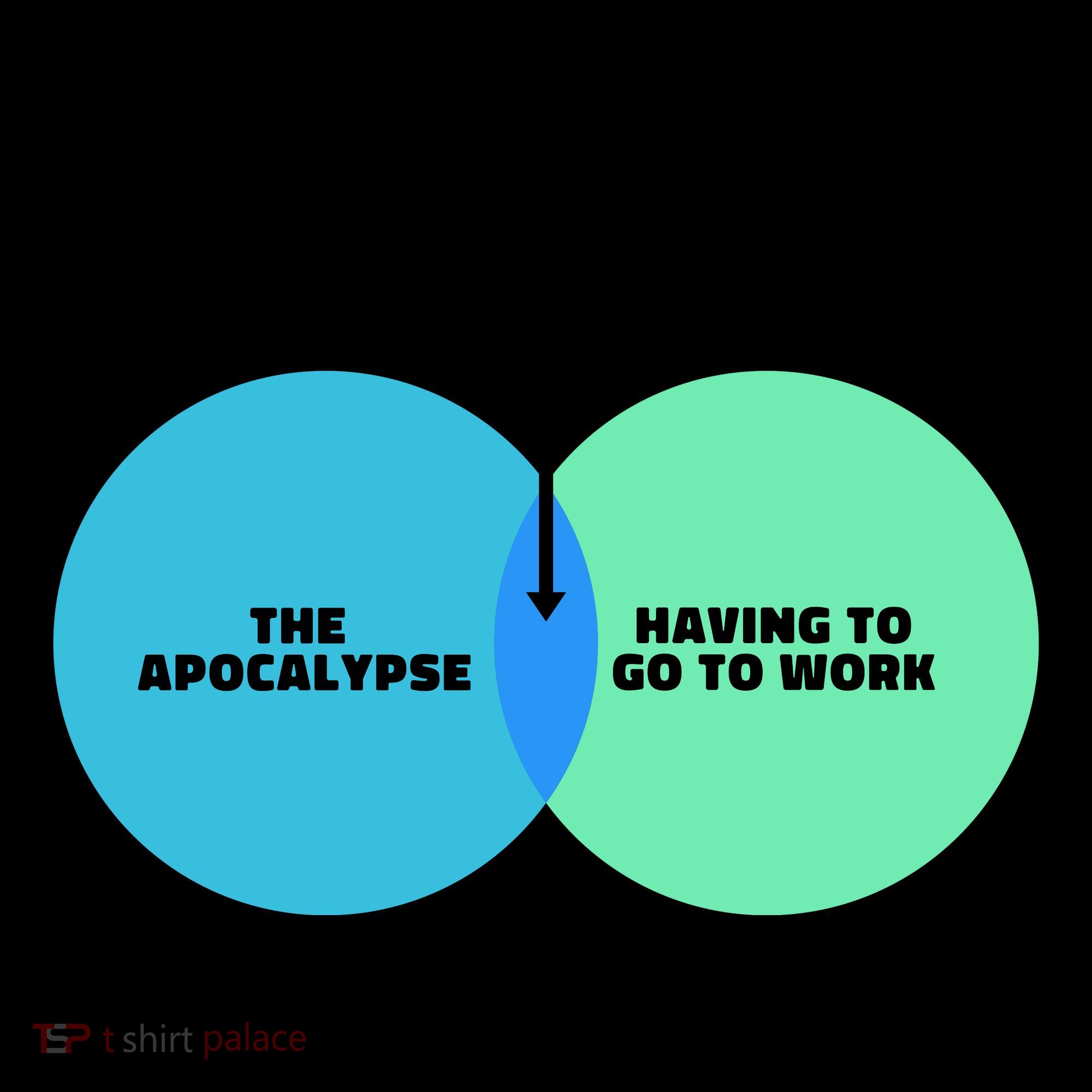 Somehow We Ended Up Here Between Apocalypse & Having To Work Coffee Mug