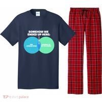 Somehow We Ended Up Here Between Apocalypse & Having To Work Pajama Set thumb 0