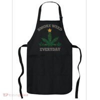Smoke Weed Everyday Christmas Cannabis Weed Apron thumb 0