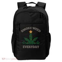 Smoke Weed Everyday Christmas Cannabis Weed Backpack thumb 0