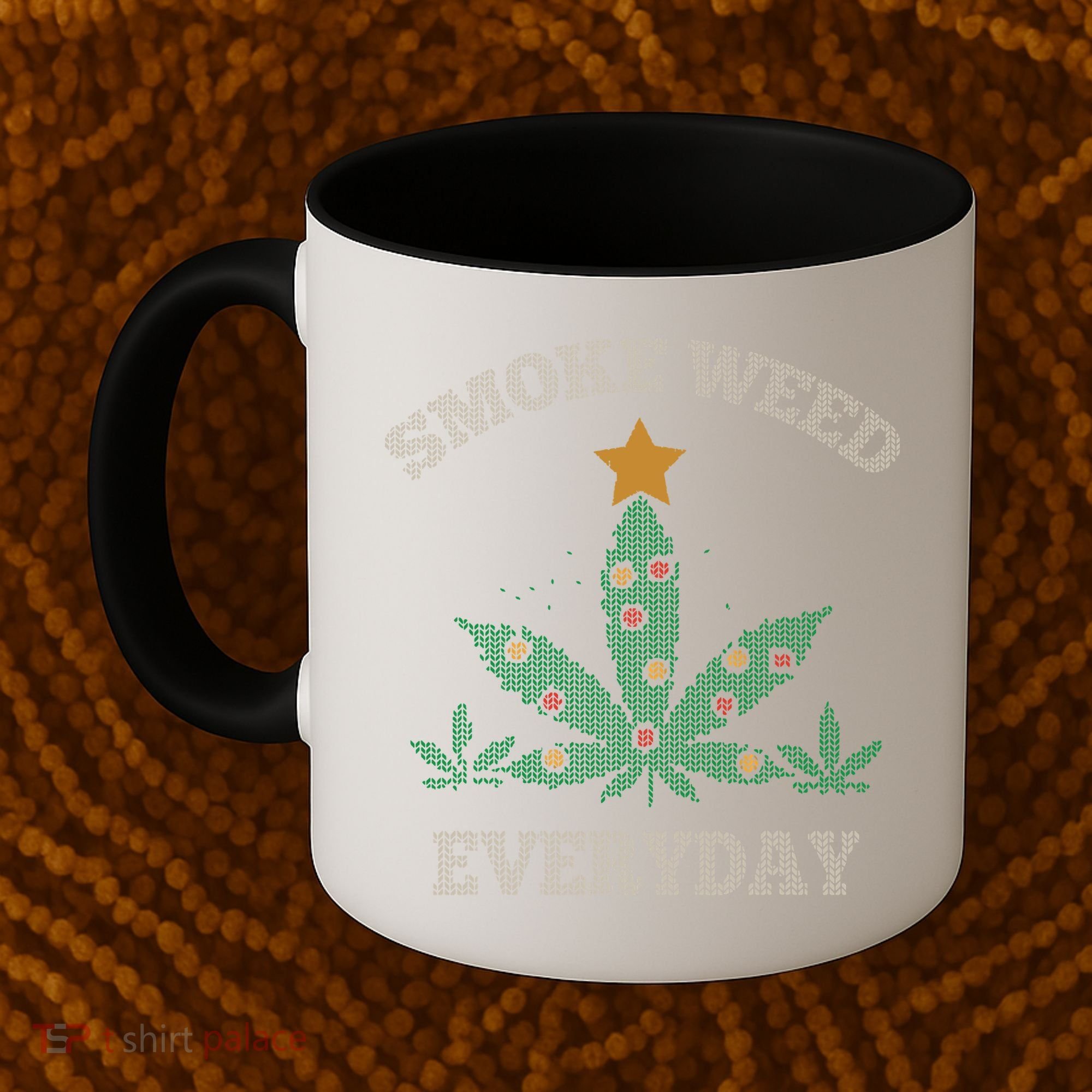 Smoke Weed Everyday Christmas Cannabis Weed Coffee Mug