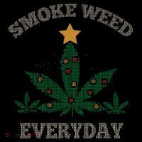 Smoke Weed Everyday Christmas Cannabis Weed Coffee Mug thumb 5