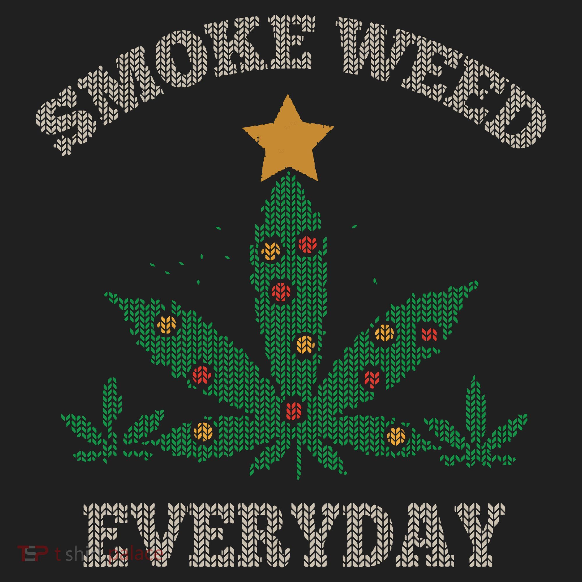 Smoke Weed Everyday Christmas Cannabis Weed Tumbler