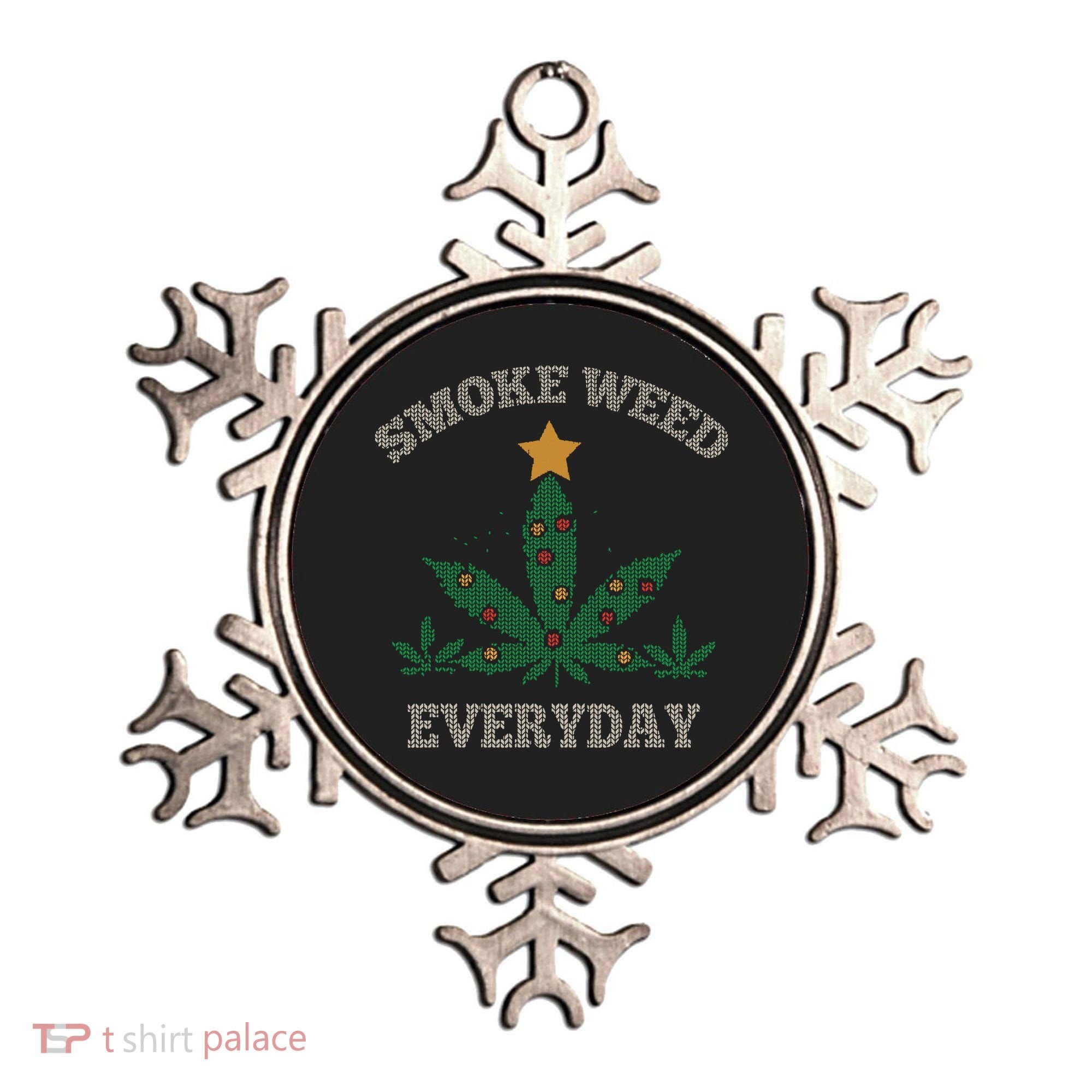 Smoke Weed Everyday Christmas Cannabis Weed Ornament