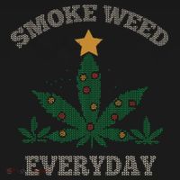Smoke Weed Everyday Christmas Cannabis Weed Women's Tank Top thumb 5