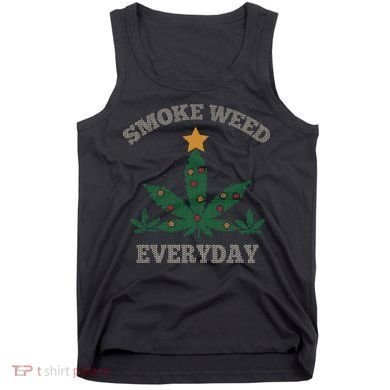 Smoke Weed Everyday Christmas Cannabis Weed Tank Top