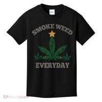 Smoke Weed Everyday Christmas Cannabis Weed Kids T-Shirt thumb 0