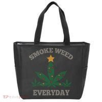 Smoke Weed Everyday Christmas Cannabis Weed Tote Bag thumb 0