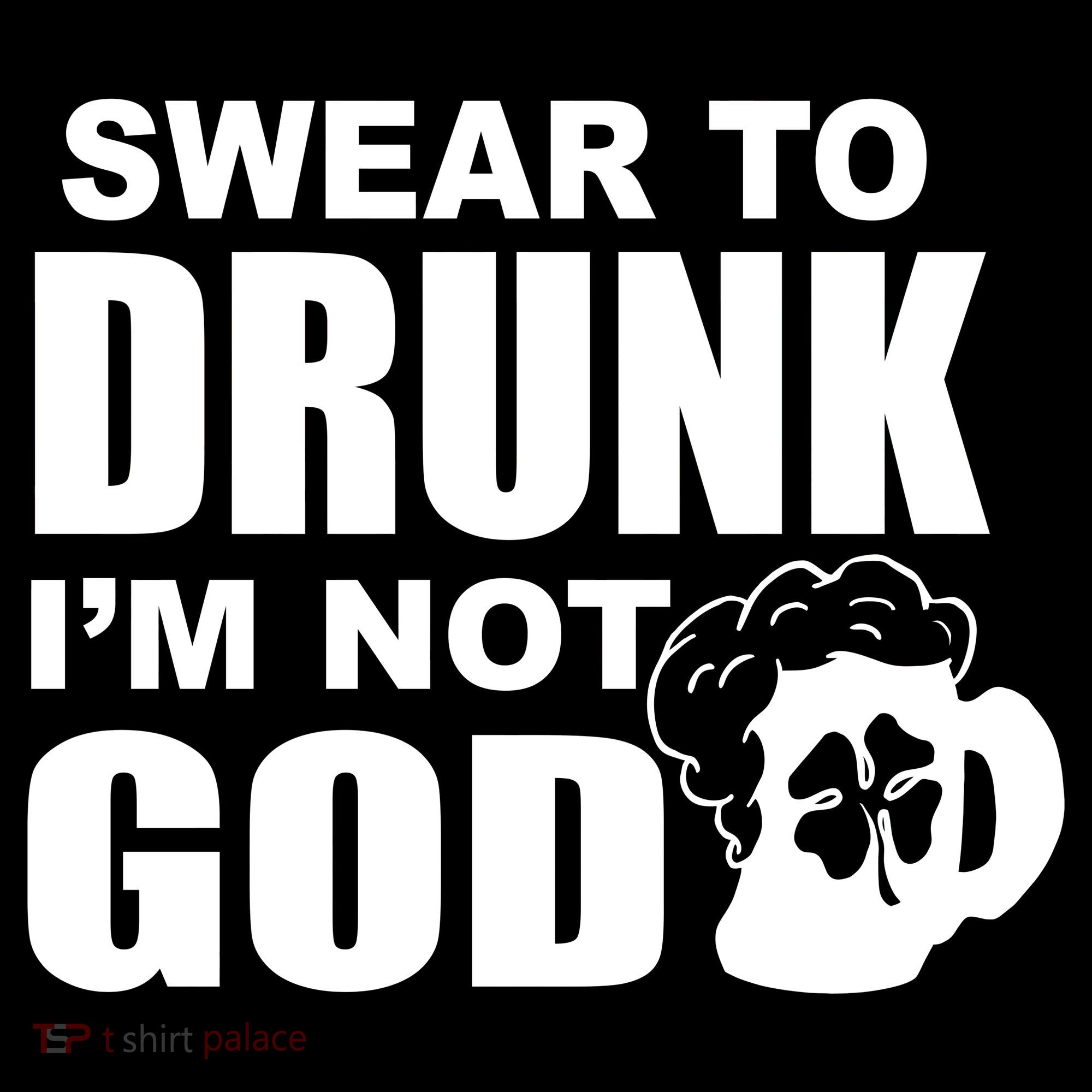 Swear To Drunk I'm Not God Funny St. Patrick's Day Visor