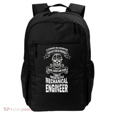 Sweat Blood Tears Mechanical Engineer Backpack