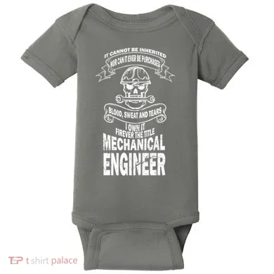 Sweat Blood Tears Mechanical Engineer Baby Bodysuit