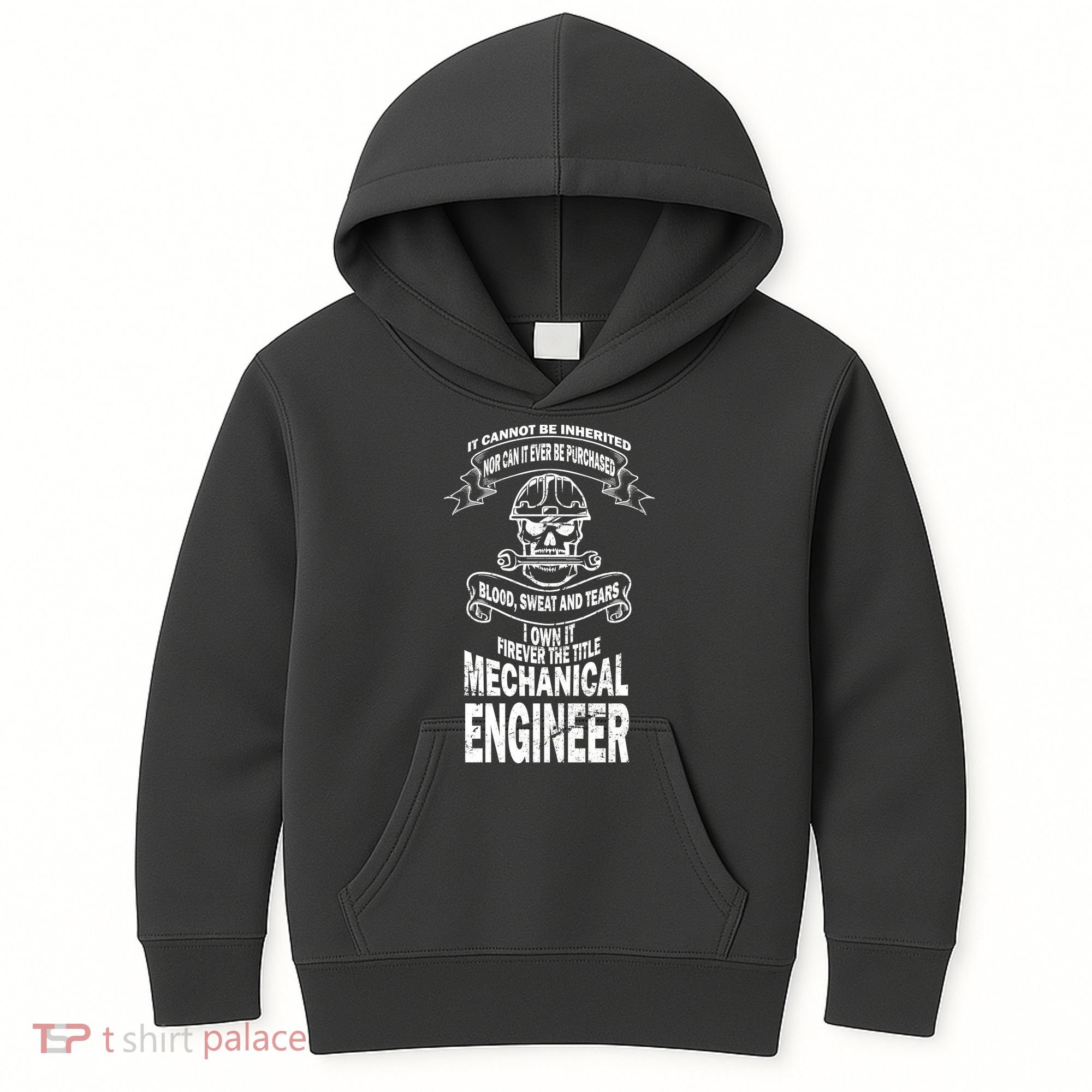 Sweat Blood Tears Mechanical Engineer Kids Hoodie