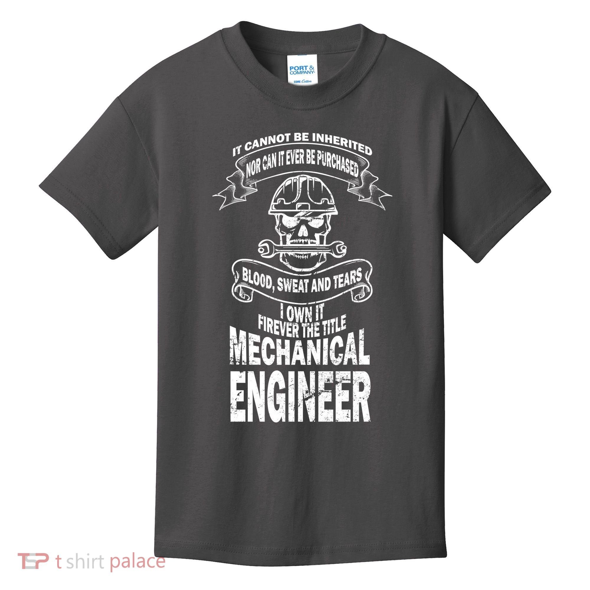 Sweat Blood Tears Mechanical Engineer Kids T-Shirt
