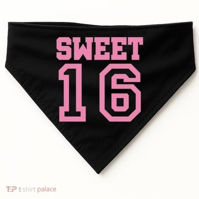 Sweet 16th Birthday USA-Made Doggie Bandana