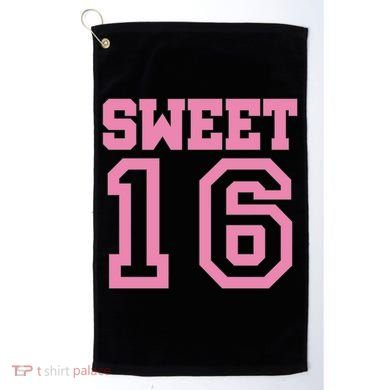 Sweet 16th Birthday Golf Towel
