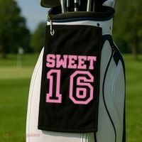 Sweet 16th Birthday Golf Towel thumb 2