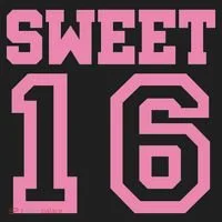 Sweet 16th Birthday Golf Towel thumb 3