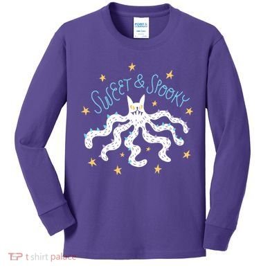 Sweet And Spooky Kids Long Sleeve Shirt