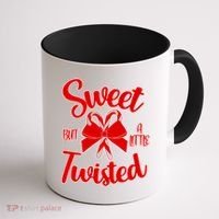 Sweet But A Little Twisted Christmas Coffee Mug thumb 1
