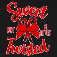 Sweet But A Little Twisted Christmas Ornament thumb 1