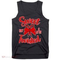 Sweet But A Little Twisted Christmas Tank Top thumb 0