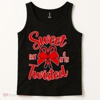 Sweet But A Little Twisted Christmas Tank Top thumb 2