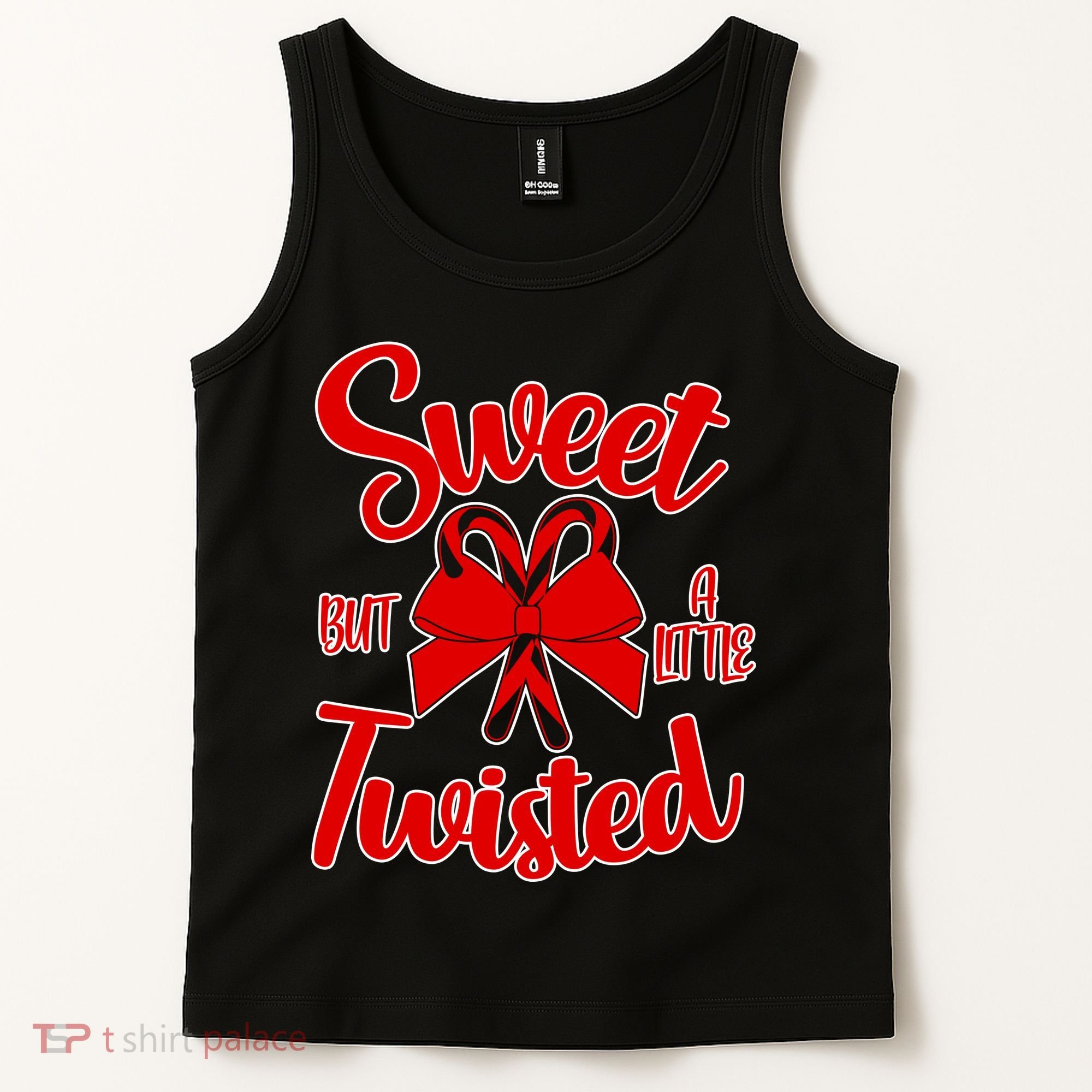 Sweet But A Little Twisted Christmas Tank Top