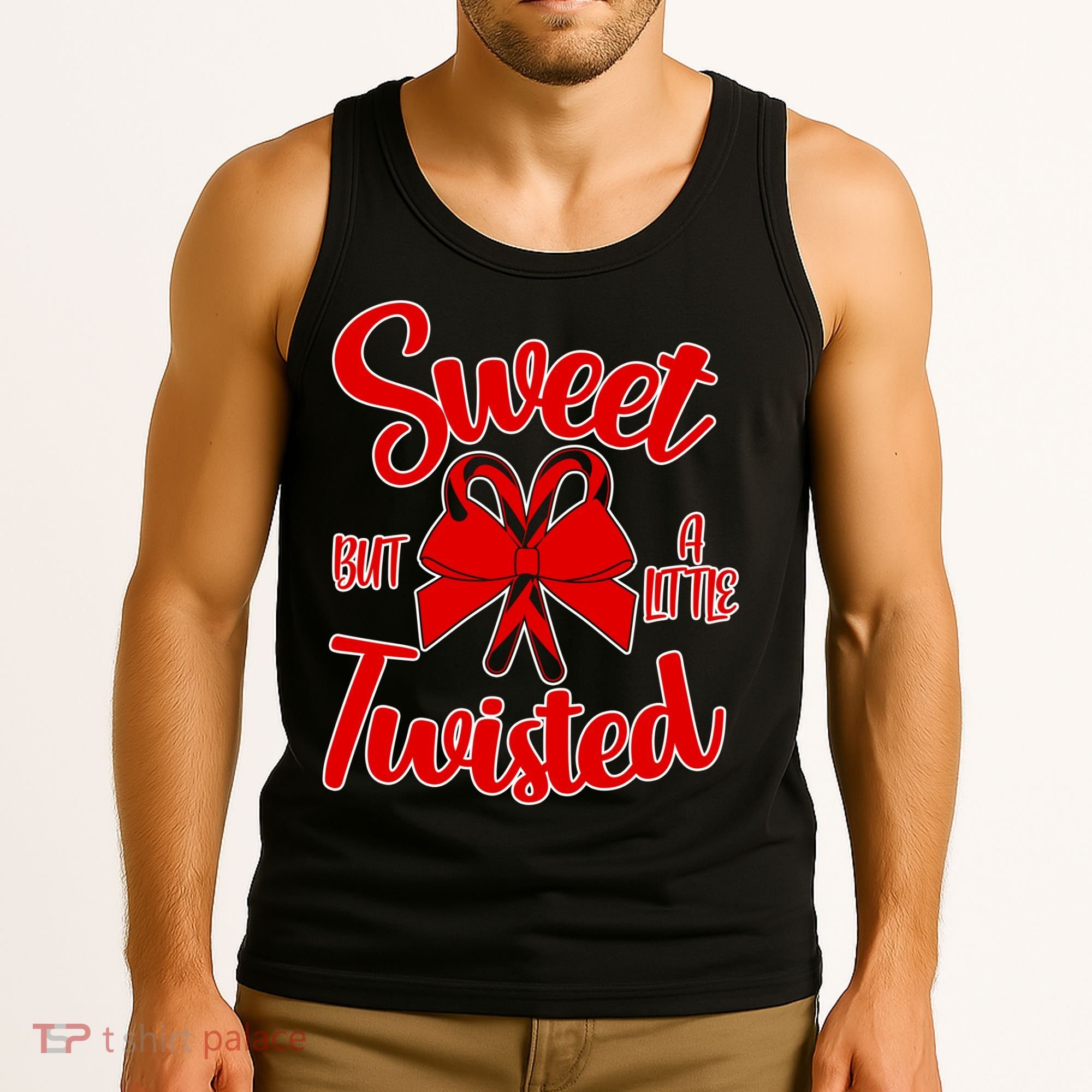 Sweet But A Little Twisted Christmas Tank Top