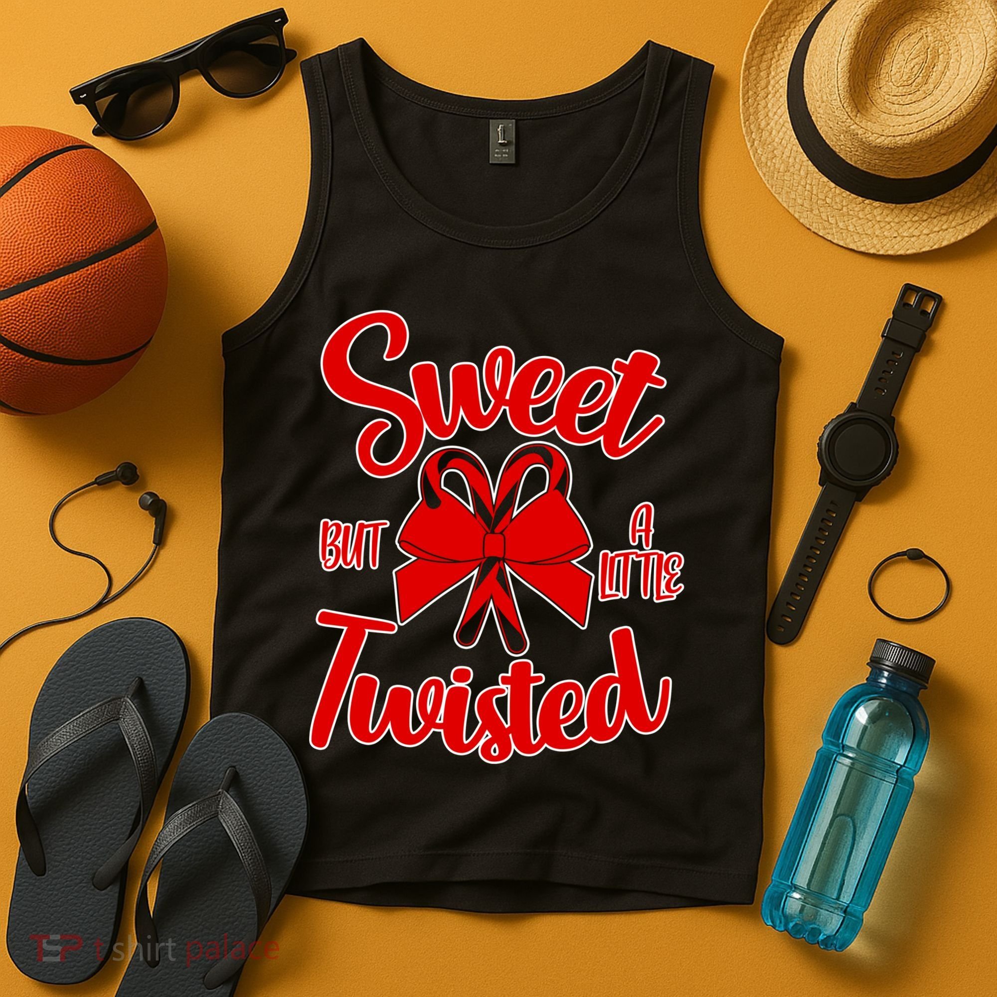 Sweet But A Little Twisted Christmas Tank Top