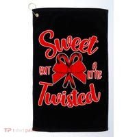 Sweet But A Little Twisted Christmas Golf Towel thumb 0