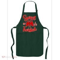 Sweet But A Little Twisted Christmas Apron thumb 0