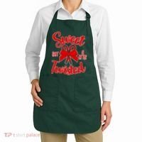 Sweet But A Little Twisted Christmas Apron thumb 2