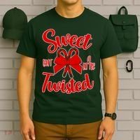 Sweet But A Little Twisted Christmas T-Shirt thumb 6