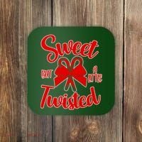 Sweet But A Little Twisted Christmas Coaster thumb 0