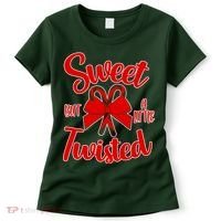 Sweet But A Little Twisted Christmas Women's T-Shirt thumb 0