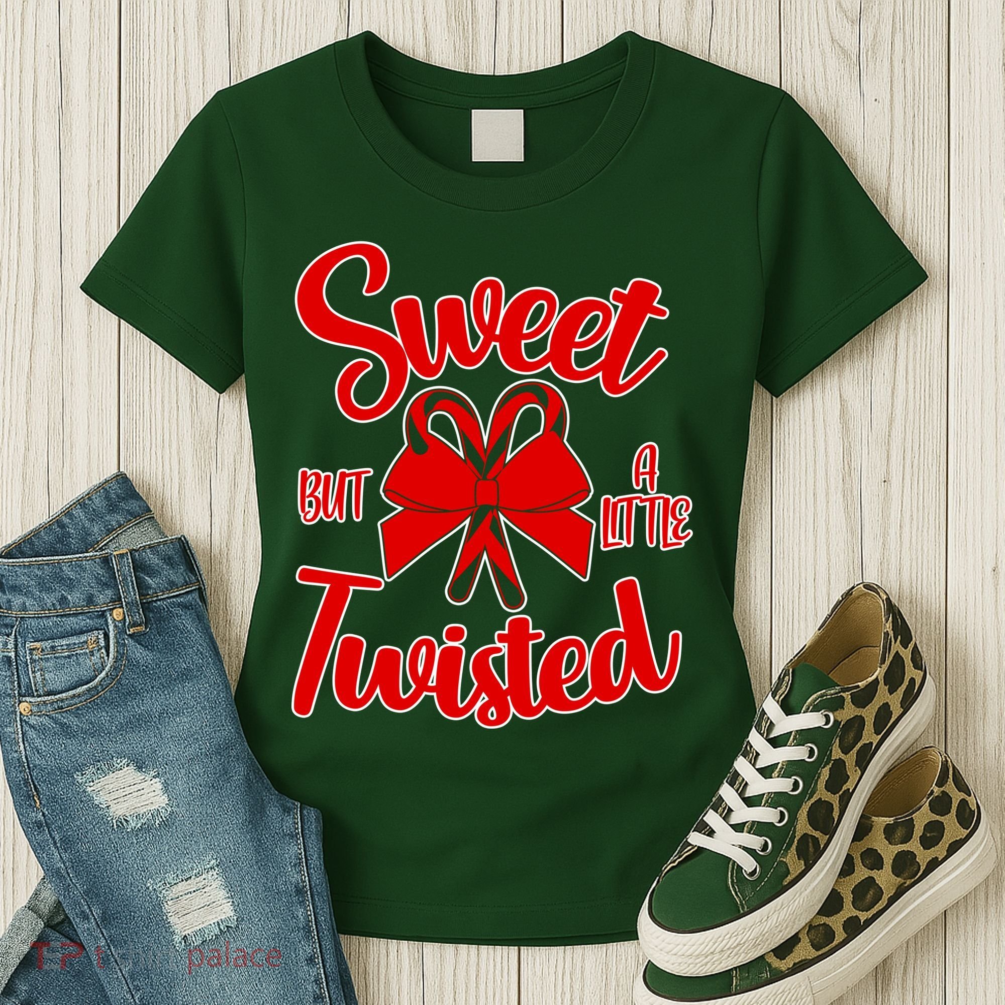 Sweet But A Little Twisted Christmas Women's T-Shirt
