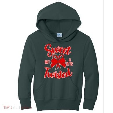 Sweet But A Little Twisted Christmas Kids Hoodie